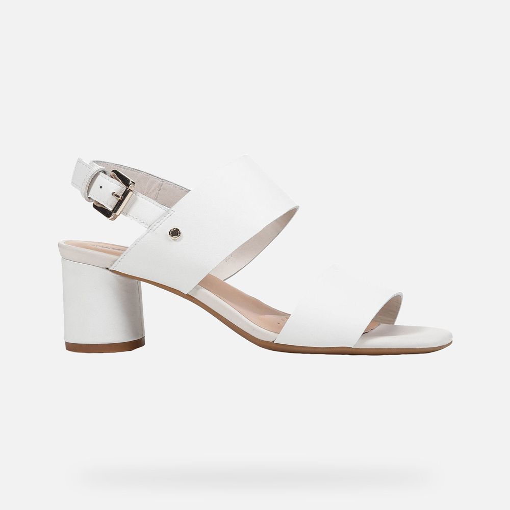 Sandalias Geox Senhora Branco - Ortensia - NJYCU5793